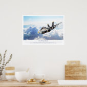Aviation Art Poster "F/A-18F Super Hornet " ポスター (キッチン)