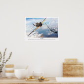 Aviation Art Poster "Kawanishi N1K2-J George" ポスター (キッチン)