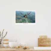 Aviation Art Poster "Messerschmitt Bf 109" ポスター (キッチン)