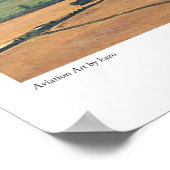 Aviation Art Poster "Messerschmitt Bf 109E" ポスター (角)