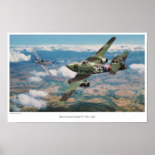 Aviation Art Poster "Messerschmitt Me 262" ポスター (正面)