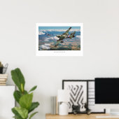 Aviation Art Poster "Messerschmitt Me 262" ポスター (ホームオフィス)