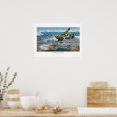 Aviation Art Poster "Messerschmitt Me 262" ポスター (キッチン)