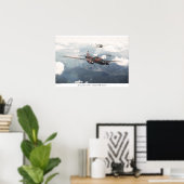 Aviation Art Poster "Mitsubishi G4M Betty" ポスター (ホームオフィス)