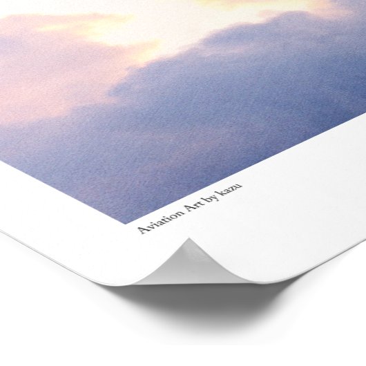 Aviation Art Poster "Mitsubishi J2M Raiden "Jack" ポスター (角)