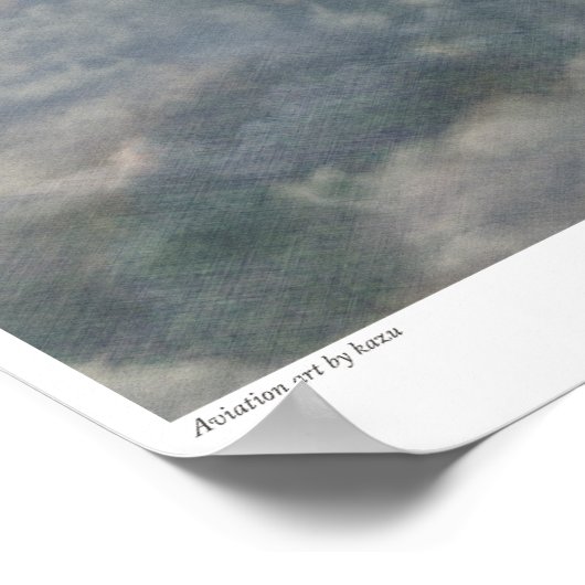 Aviation art Poster 　Mitsubishi Ki-46 "Dinah" ポスター (角)