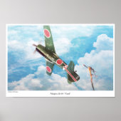 Aviation Art Poster "‪Nakajima Ki-84"Frank"" ポスター (正面)