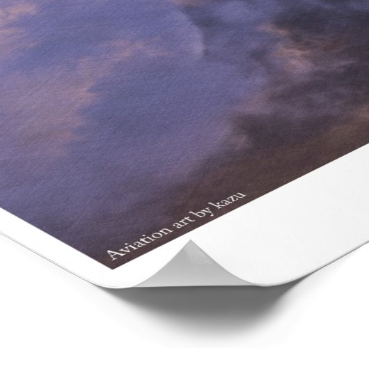 Aviation Art Poster "Nakajima Ki-87" ポスター (角)