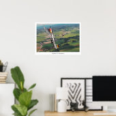 Aviation Art Poster "P-47 Thunderbolt" ポスター (ホームオフィス)