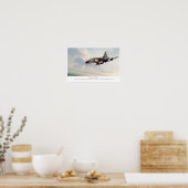 Aviation Art Poster "Saab 37 Viggen" ポスター (キッチン)