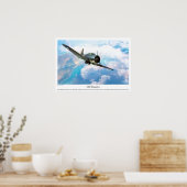 Aviation Art Poster "SBD Dauntless" ポスター (キッチン)