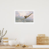 Aviation Art Poster "Supermarine Spitfire" ポスター (キッチン)