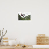 Aviation Art Poster "Winged Samurai Zero" ポスター (キッチン)