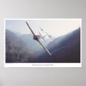 Aviation Art Poster "Winged Samurai -Zero Fighter" ポスター (正面)