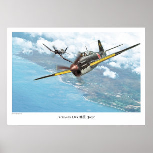 Aviation Art Poster "Yokosuka D4Y　Judy" ポスター