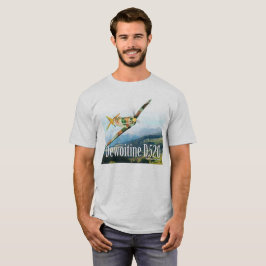 Aviation Art T-shirt “Dewoitine D.520" Tシャツ