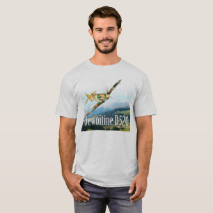 Aviation Art T-shirt “Dewoitine D.520" Tシャツ
