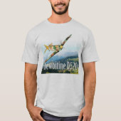 Aviation Art T-shirt “Dewoitine D.520" Tシャツ (正面)
