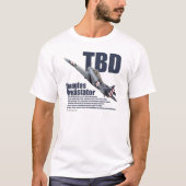 Aviation Art T-shirt “Douglas TBD Devastator" Tシャツ (正面)