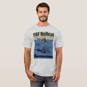 Aviation Art T-shirt “F6F Hellcat" Tシャツ (正面フル)