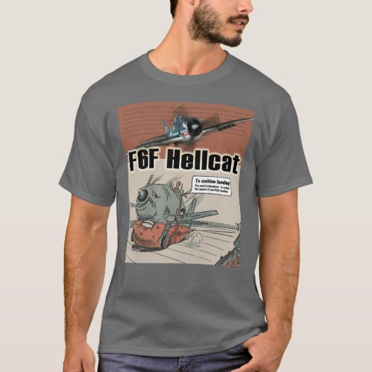 Aviation Art T-shirt “F6F Hellcat" Tシャツ (正面)