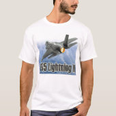 Aviation Art T-shirt “F-35 Lightning II" Tシャツ (正面)