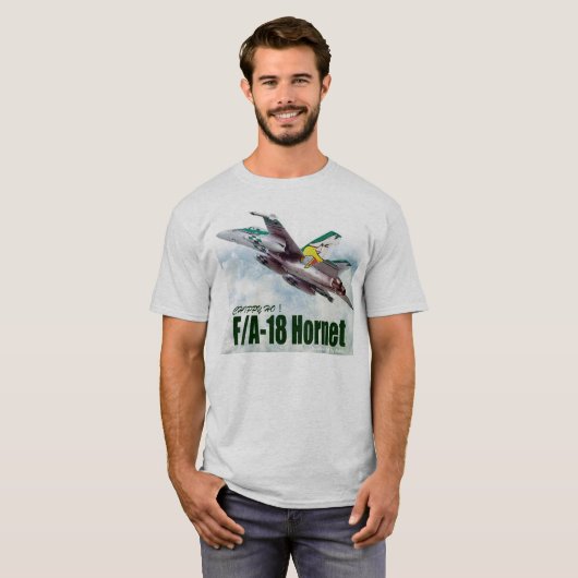 Aviation Art T-shirt “F/A-18 Hornet" Tシャツ (正面フル)