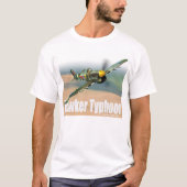 Aviation Art T-shirt “Hawker Typhoon" Tシャツ (正面)