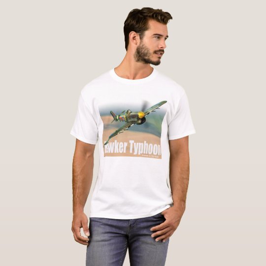 Aviation Art T-shirt “Hawker Typhoon" Tシャツ
