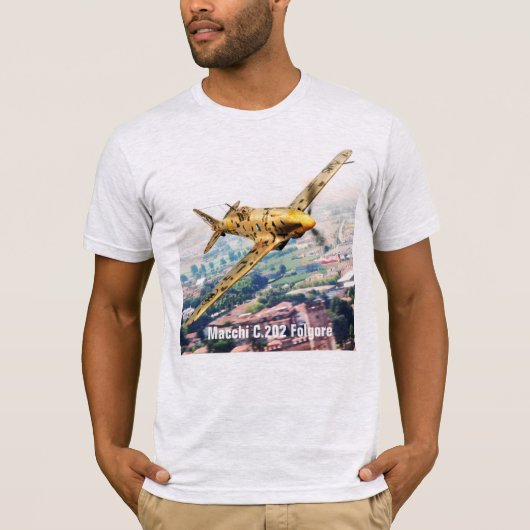 Aviation Art T-shirt “Macchi C.202 Folgore" Tシャツ (正面)