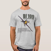 Aviation Art T-shirt "Messerschmitt Bf 109" Tシャツ (正面)