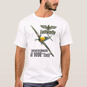Aviation Art T-shirt “Messerschmitt Bf 109E " Tシャツ
