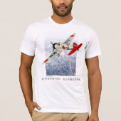 Aviation Art T-shirt “Mitsubishi A5M Claude" Tシャツ (正面)