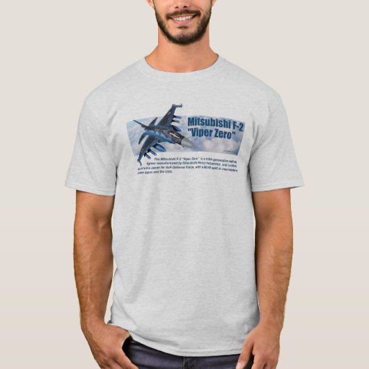 Aviation Art T-shirt "Mitsubishi F-2 Viper Zero" Tシャツ (正面)