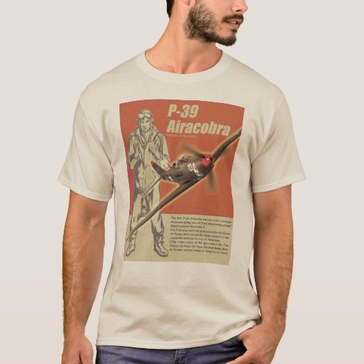 Aviation Art T-shirt "P-39 Airacobra" Tシャツ (正面)