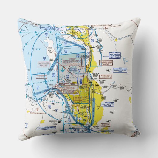 Aviation Chart クッション (裏面)