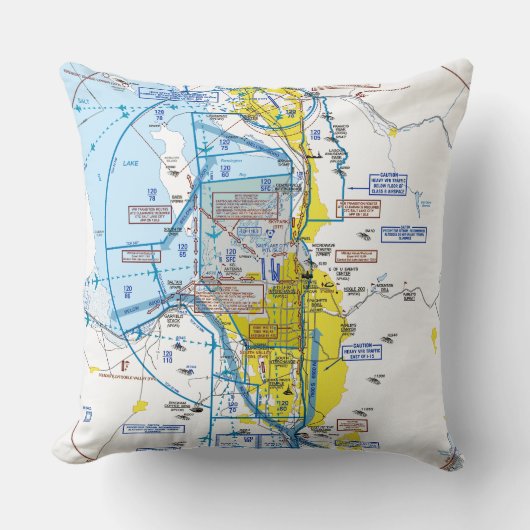 Aviation Chart クッション (正面)