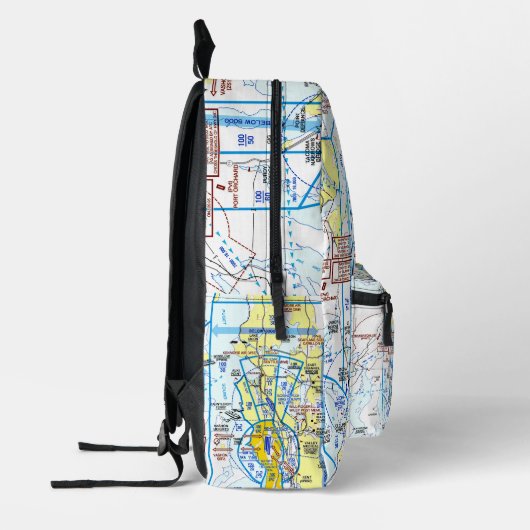 Aviation Chart プリントバックパック (左)