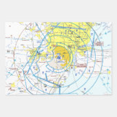 Aviation Chart ラッピングペーパーシート (正面2)