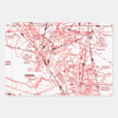 Aviation Chart ラッピングペーパーシート (正面)