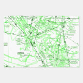 Aviation Chart ラッピングペーパーシート (正面)