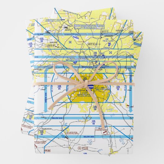 Aviation Chart ラッピングペーパーシート (インサイチュ)