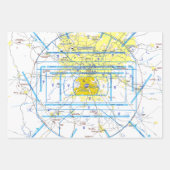 Aviation Chart ラッピングペーパーシート (正面)