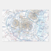 Aviation Chart ラッピングペーパーシート (正面3)