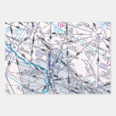 Aviation Chart ラッピングペーパーシート (正面3)