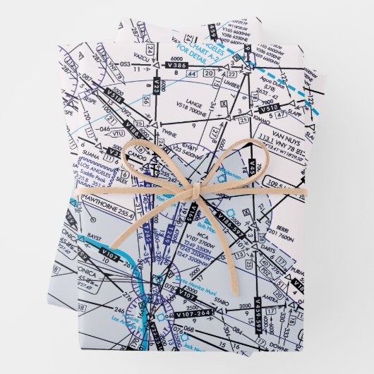 Aviation Chart ラッピングペーパーシート (インサイチュ)