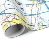 Aviation Chart Wrapping Paper ラッピングペーパー (ロールコーナー)