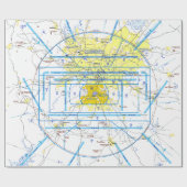 Aviation Chart Wrapping Paper ラッピングペーパー (フラット)