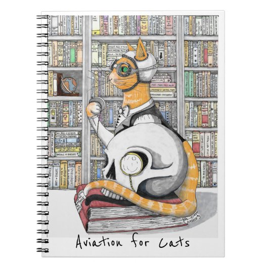 【AVIATION FOR CATS】スパイラルノート ノートブック (正面)