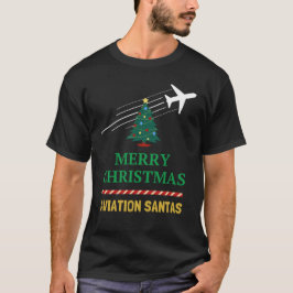 Aviation Santas – 航空クリスマスパイロット Tシャツ
